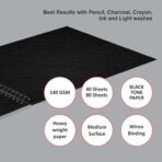 Anupam Ash Black Toned Sketchbook Cartridge Paper 180 GSM - Wireo - Image 4
