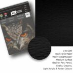 Anupam Ash Black Toned Sketchbook Cartridge Paper 180 GSM - Wireo - Image 5