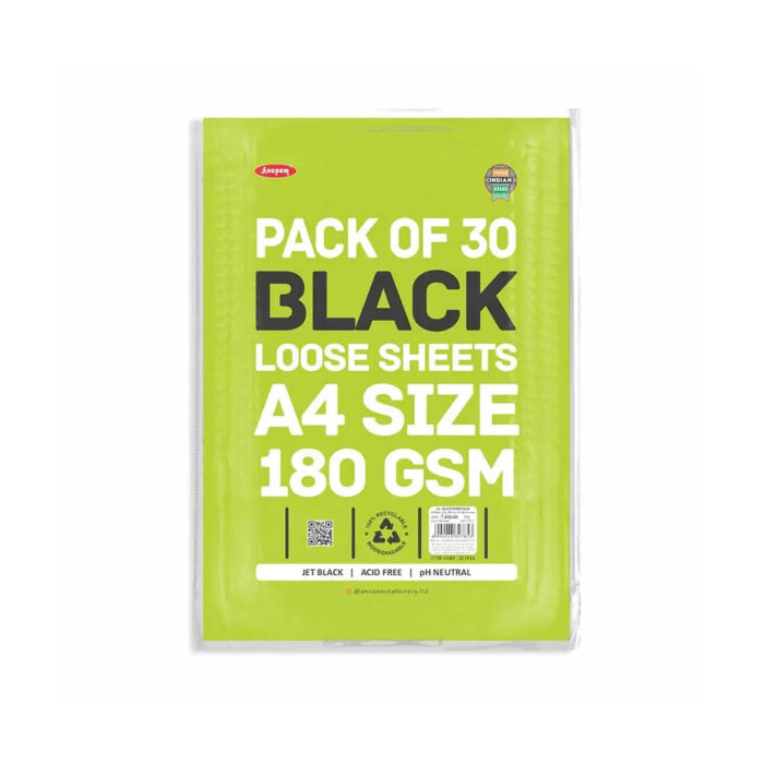 Anupam Black Loose Sheets 180 Gsm - Image 1