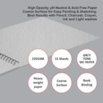 Anupam Dusk Grey Toned Watercolour Paper 225 GSM | Grey Paper for Watercolour & Gouache Painting - Image 3