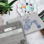 Anupam Grey Toned Paper Sketchbook -140 GSM Cartridge Paper - WireO Bound - Smoke Book - Image 7