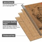 Anupam Khaki Sketchbook Wire-O 140 GSM | Kraft Paper Sketchbook for Drawing & Mandala - Image 8