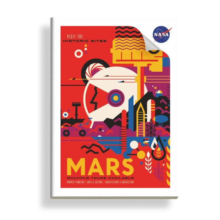 Anupam NASA Single Line Notebooks Soft Brown Cover 60Gsm A4 Size - Image 2