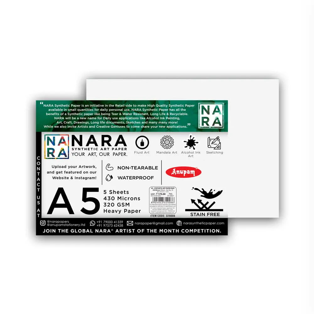 Anupam-Nara-Synthetic-Art-Paper-Anupam-1667651314.jpg Anupam Nara Synthetic Paper Alcohol Inks - Image 1