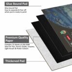 Anupam Pupil Black Toned Watercolour Paper Glued Pad 250 GSM - Image 3