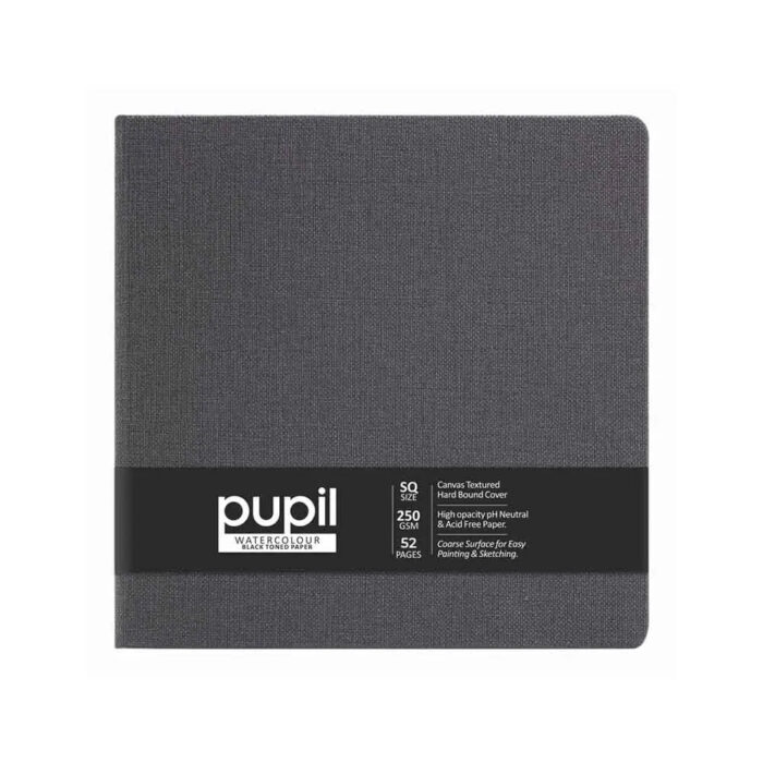 Anupam Pupil Black Toned Watercolour Paper Hard Bound Book 250 GSM - Image 2