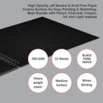 Anupam Pupil Black Toned Watercolour Paper Wireo Book 250 GSM - Image 3