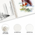 Anupam Sketche WireO Sketch Book - 140gsm Cartridge Paper - Image 3