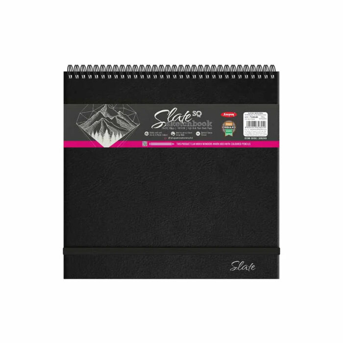 Anupam Sketcho Slate Black Paper Sketchbook Wireo Bound 180 GSM - Image 3