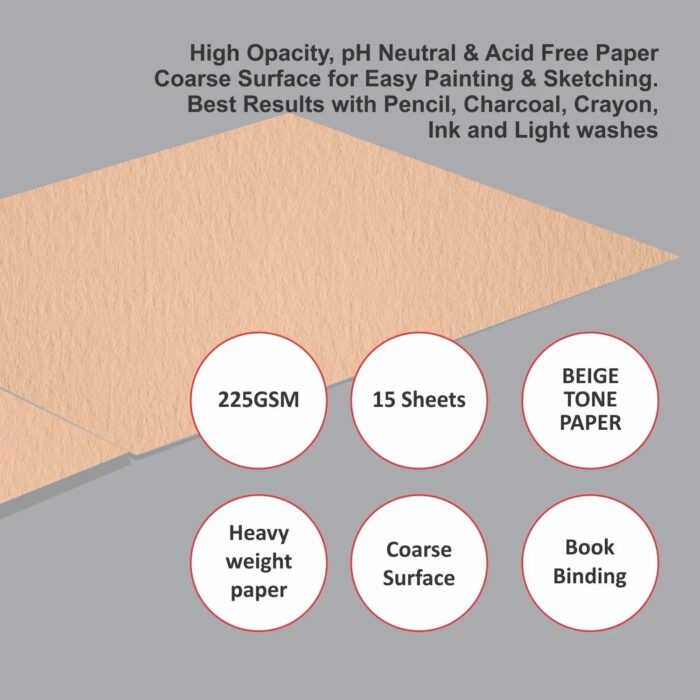 Anupam Skin Watercolour Paper -Cold Pressed Pad - Image 4