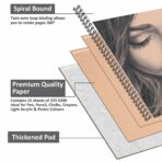 Anupam Skin Toned Watercolour Paper Wireo Book 225 GSM - Image 2