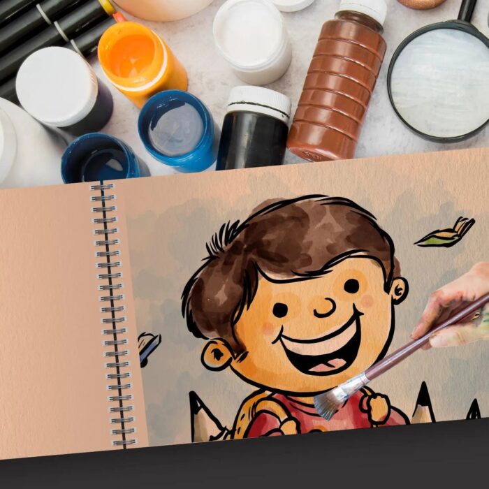 Anupam Skin Toned Watercolour Paper Wireo Book 225 GSM - Image 4