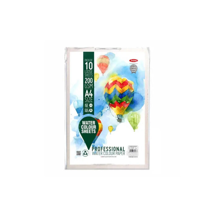 Anupam Watercolour Paper Loose Sheets 200 and 300 GSM Cold Pressed - Image 1