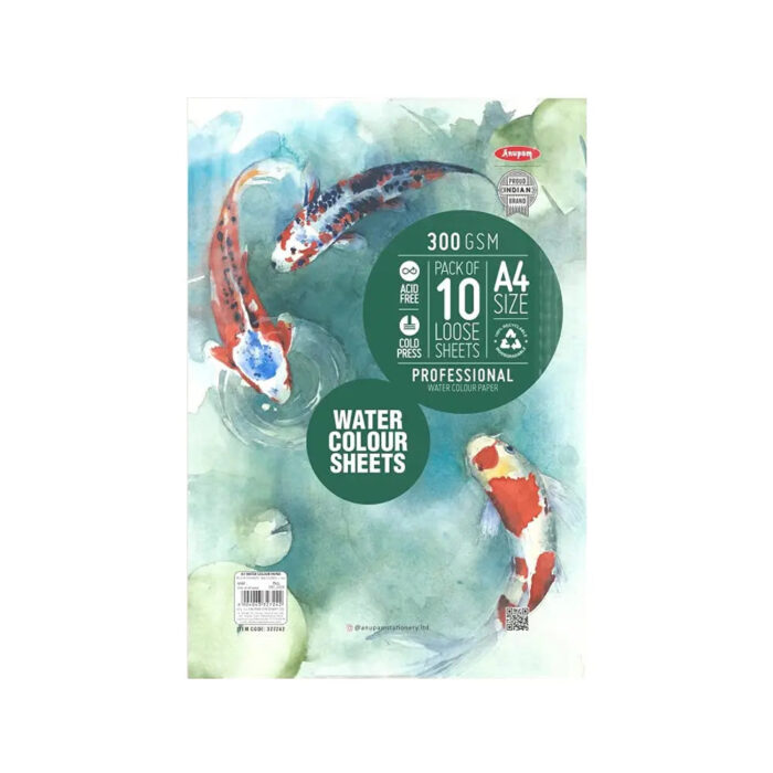 Anupam Watercolour Paper Loose Sheets 200 and 300 GSM Cold Pressed - Image 11