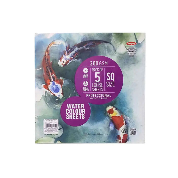 Anupam Watercolour Paper Loose Sheets 200 and 300 GSM Cold Pressed - Image 13