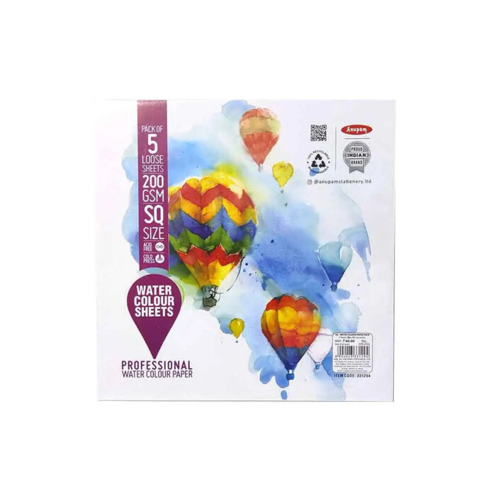 Anupam Watercolour Paper Loose Sheets 200 and 300 GSM Cold Pressed - Image 4