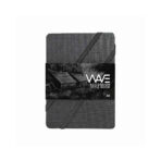 Anupam Wave Fan Folding Black Paper Accordion Book 180 GSM