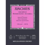 Arches Watercolour- Aquarelle -Natural White Short Side Glued Pad(Loose)