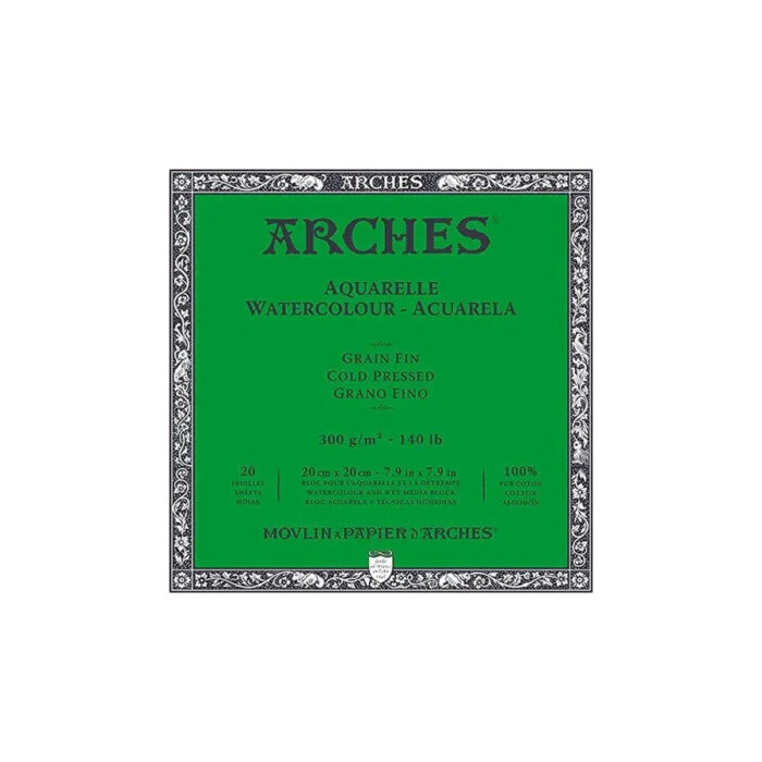 Arches Watercolour Block WHNA 20 Sheets Block GSM 300 - Image 1