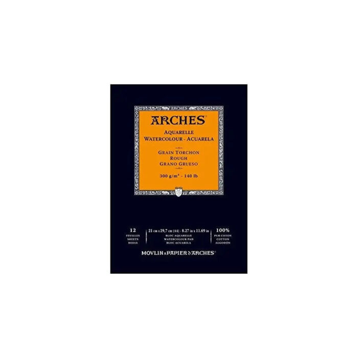 Arches Watercolour WHNA Sheet Pad 300GSM ,100% Cotton-12 SHT - Image 1