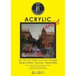 Art Essentials Artist Acrylic Natural White Fine Grain 360 GSM (Loose) - Image 3