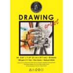Art Essentials Artist Drawing Paper Natural White Fine Grain 180GSM - (Loose) - Image 3