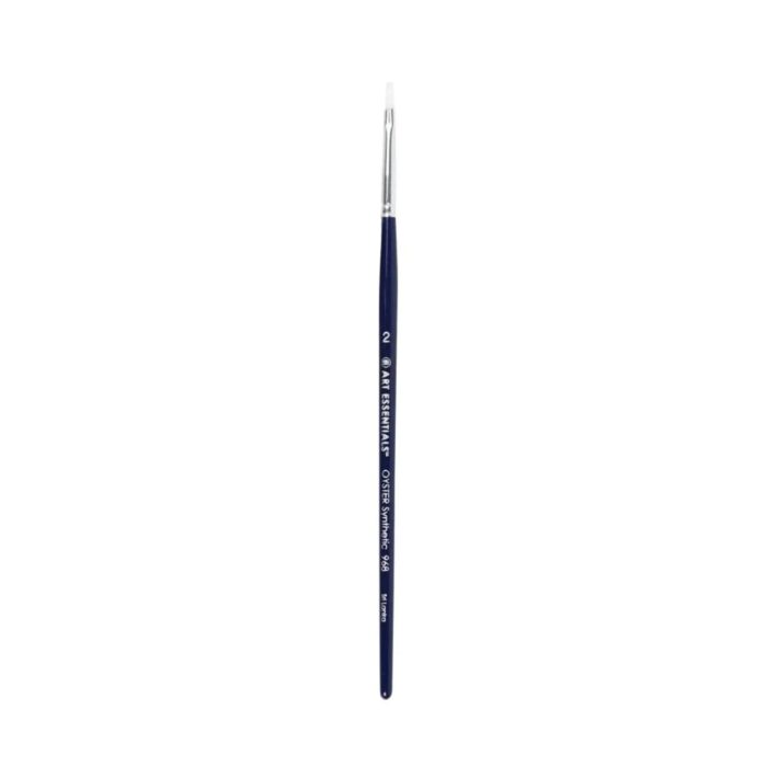 Art Essentials Oyster White Synthetic Hair Brush - Image 8