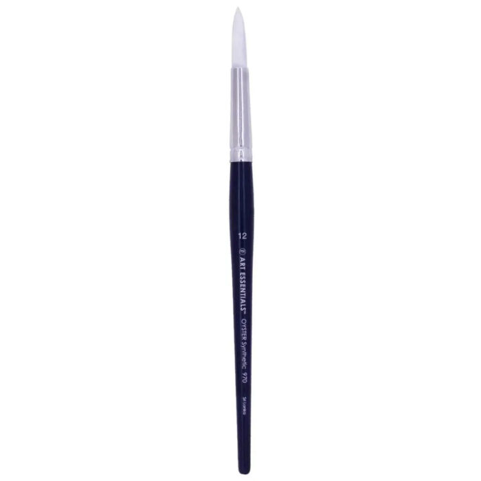 Art Essentials Oyster White Synthetic Hair Brush - Image 14