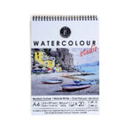Art Essentials Studio Watercolour Paper 300GSM,Natural White Cold Pressed,Medium Surface-Spiral Pad - Image 3