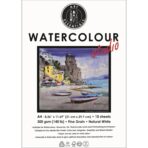 Art Essentials Studio Watercolour Paper Medium Surface,Natural White,Cold Pressed 300GSM - Poly Pack(Loose) - Image 2