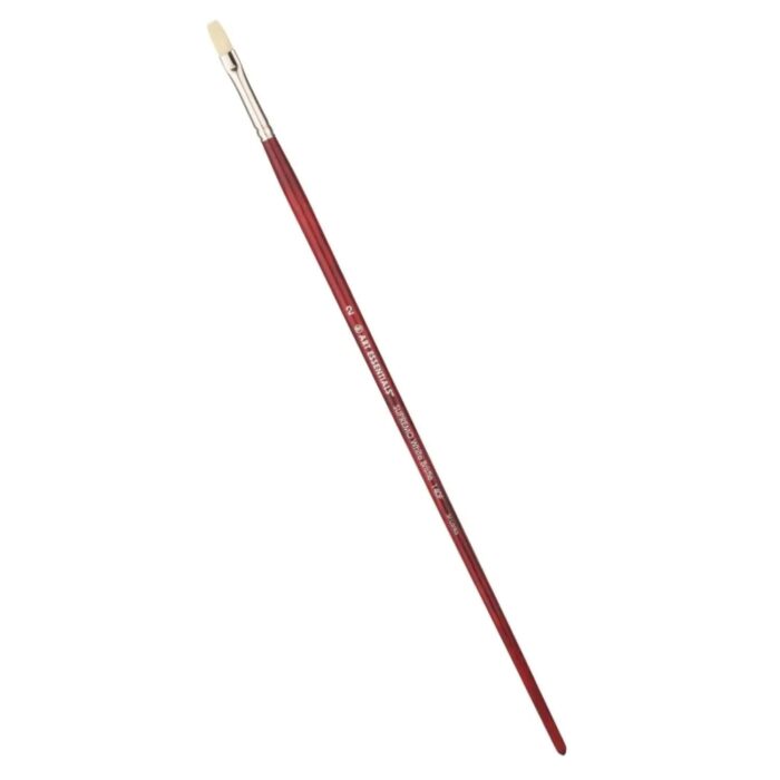 Art Essentials Supremo White Hog Bristle Brushes - Image 1