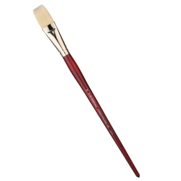 Art Essentials Supremo White Hog Bristle Brushes - Image 6