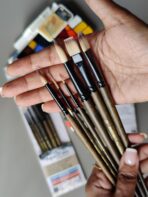 BRUSTRO AquaStrokes Artist Brushes Set of 6