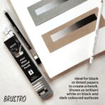 BRUSTRO Artists White Charcoal Pencil Set