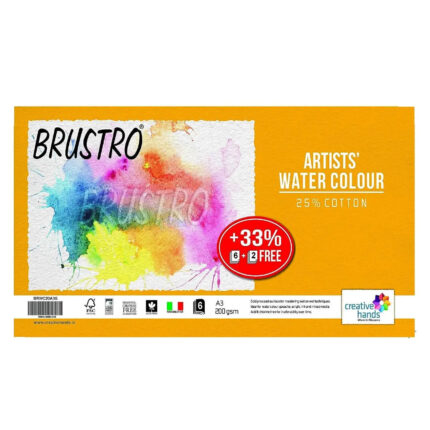 Brustro Artists' Watercolour Paper 25% Cotton Cold Pressed 200 GSM