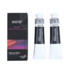 BRUSTRO Artist Gouache Titanium White 40ml (Pack of 2)