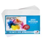 BRUSTRO Artists Watercolour Paper | 300 GSM 25% Cotton, Cold Pressed