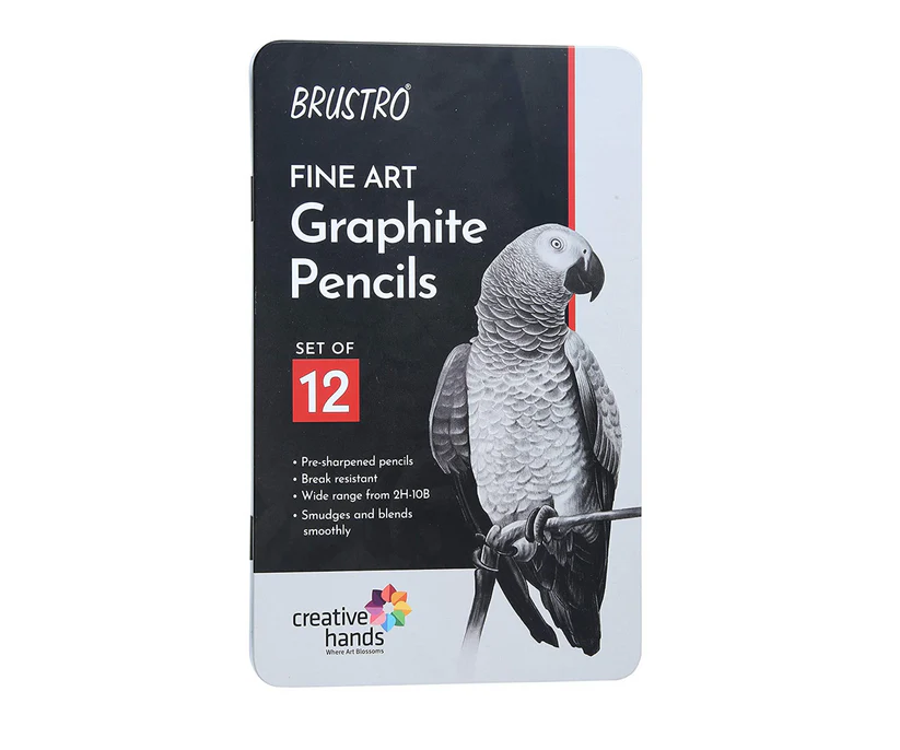 Brustro Artist Graphite Pencils Set Of 12