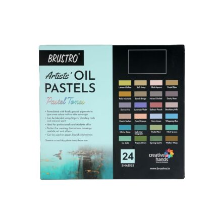 BRUSTRO Artist Oil pastel set of 24 Pastel Tones