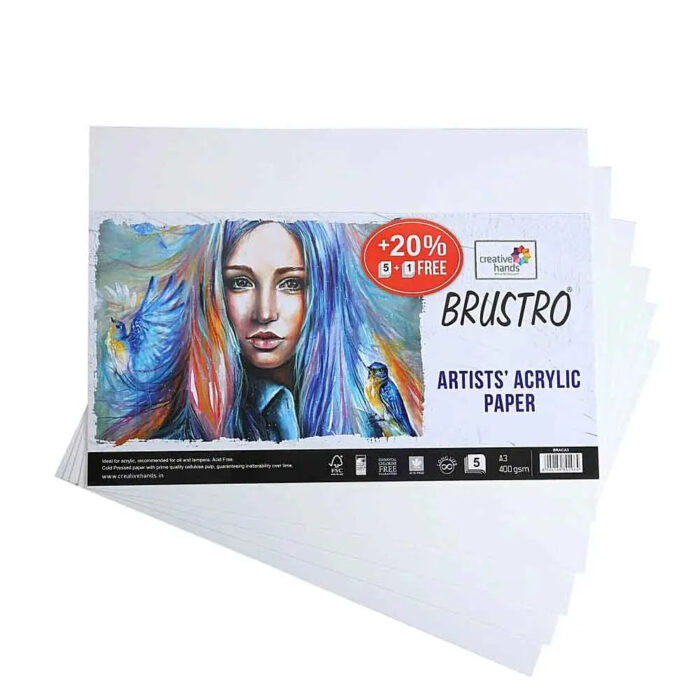 Brustro Artists Acrylic Paper 400gsm - Image 1