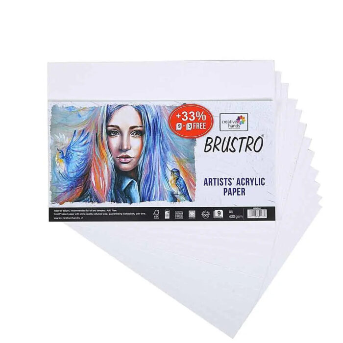 Brustro Artists Acrylic Paper 400gsm - Image 2