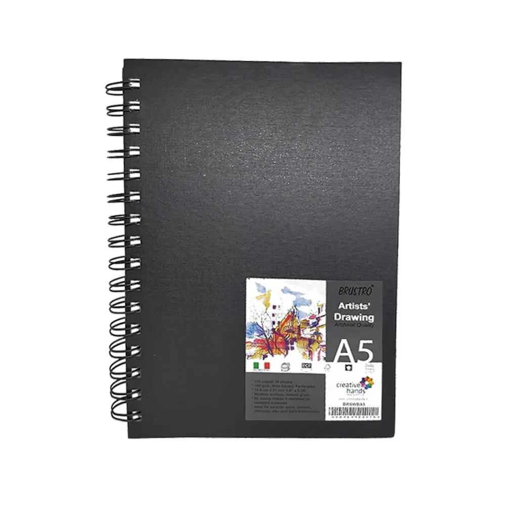 Brustro Artists Drawing Book WireO Bound Portrait 160gsm