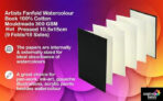Brustro Artists Fanfold Watercolour Book 100% Cotton Mouldmade 300 GSM,10.5x15cm - Image 5