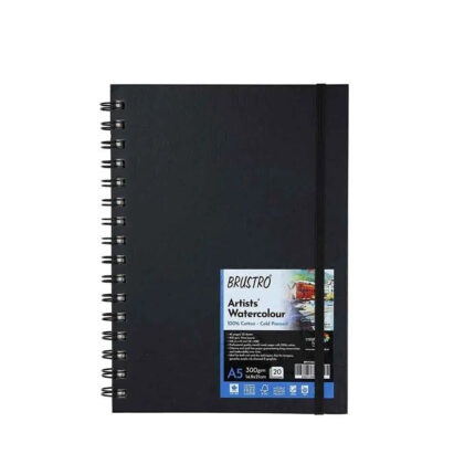 Brustro Artists Watercolour Book WireO 100% Cotton Cold Pressed 300gsm