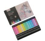 Brustro Artists' Coloured Pencils Pastel Tone Set of 36 (in Elegant tin Box)