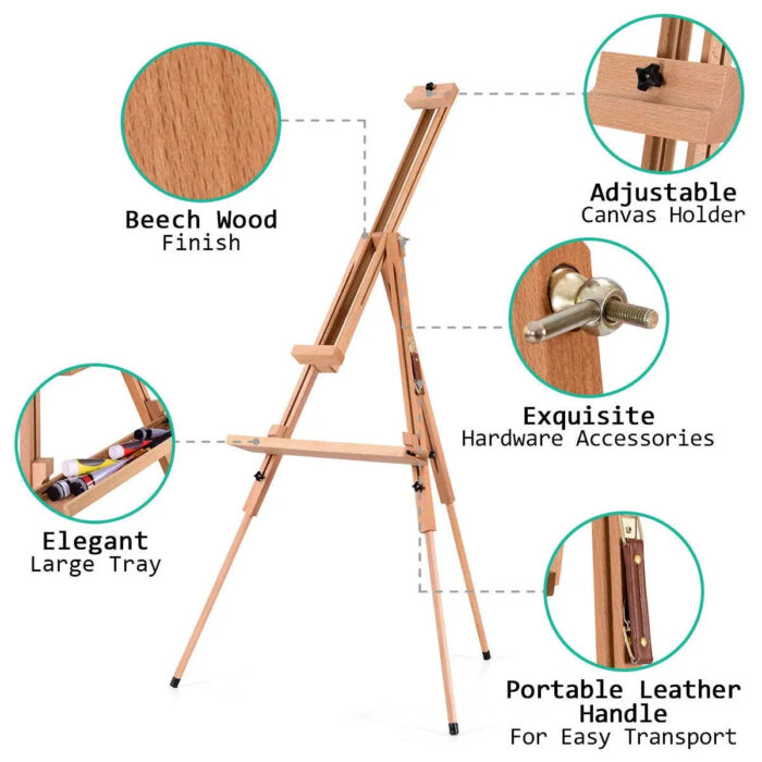 Brustro Artists' Sketching Tilted Wooden Easel Heavy - Image 2