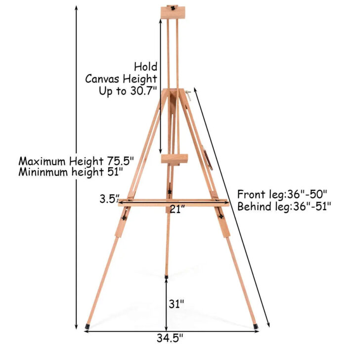 Brustro Artists' Sketching Tilted Wooden Easel Heavy - Image 3