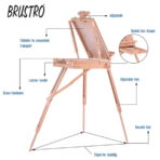 Brustro Artists' Studio Portable Wooden Box Easel - Image 4