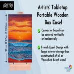 Brustro Artists' Tabletop Portable Wooden Box Easel - Image 6
