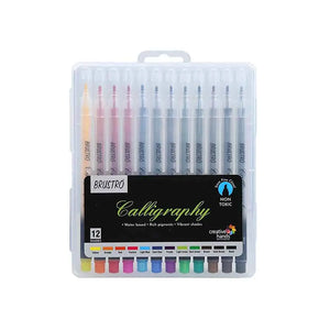 Brustro Calligraphy Pen Set 12 Vibrant Shades